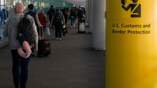 U.S. Customs and Border Protection in Newark Liberty International Airport.